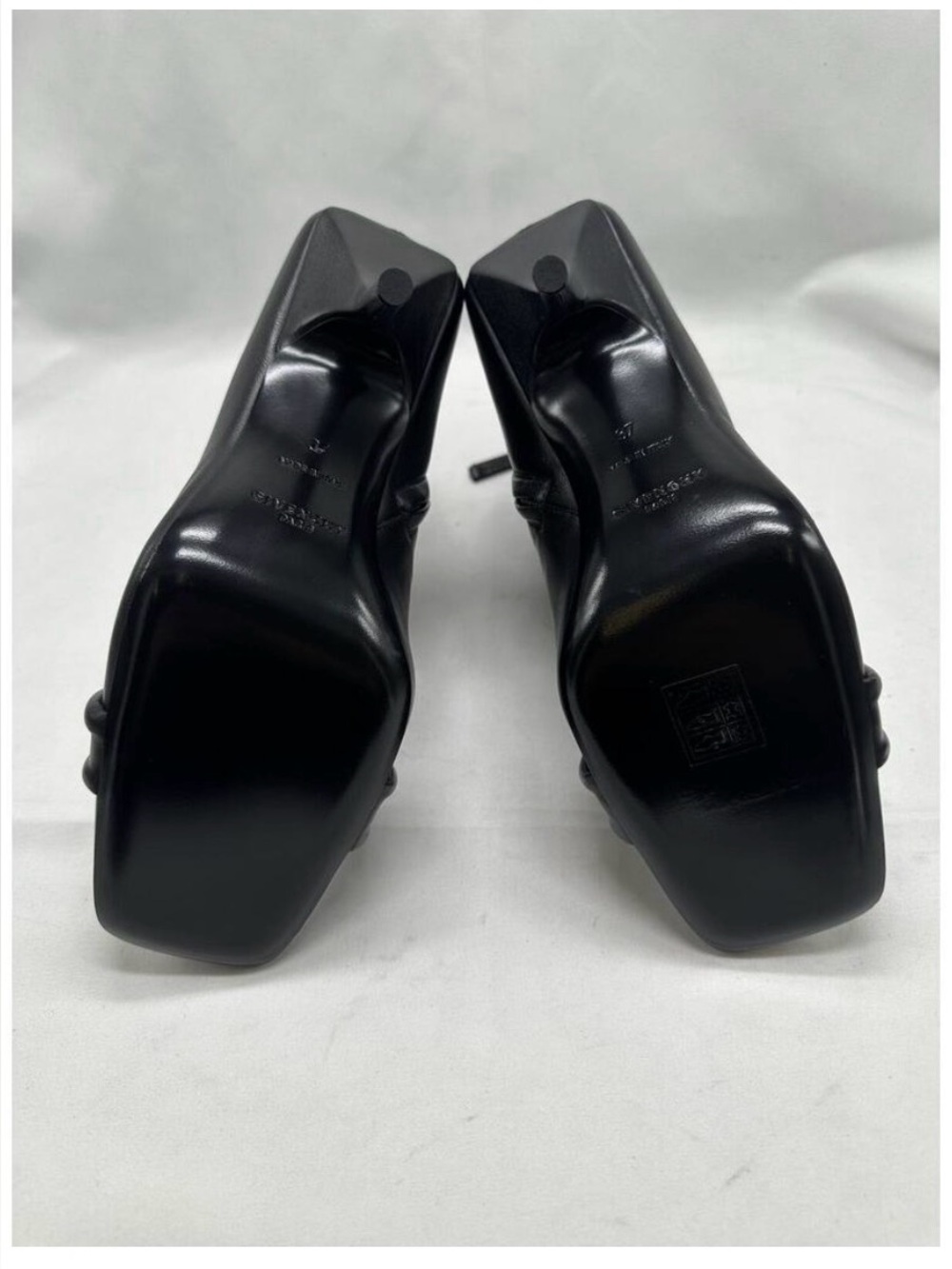 Givenchy Women's G-Woven Square Toe Bootie Black, EUR 37 US 7 - Picture 11 of 14